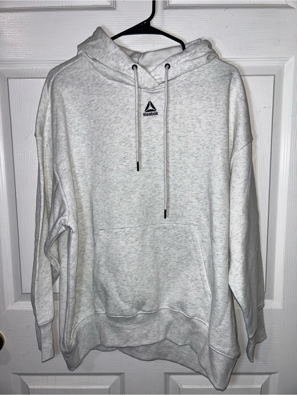 Reebok Men's Heather Gray Pullover Hoodie